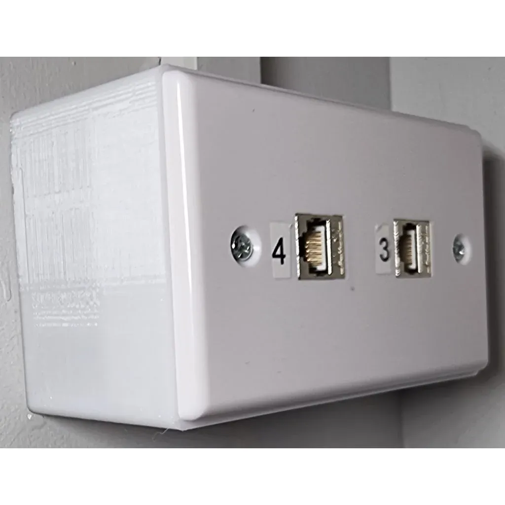 55mm deep wall box for network / electrical