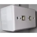 55mm deep wall box for network / electrical